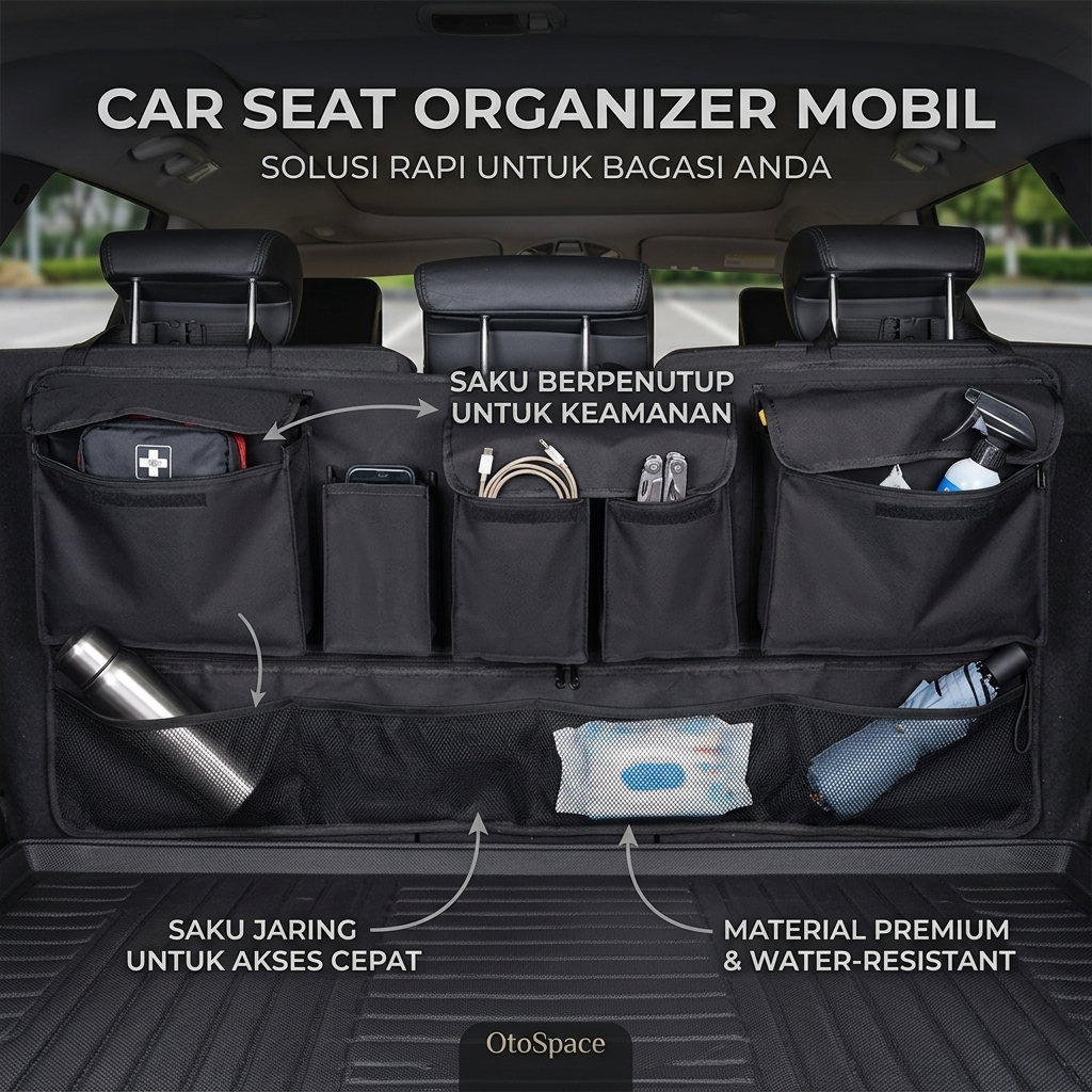 YOITS Car Seat Organizer Tas Kantong Jok Belakang Mobil - YT-107 Gambar produk YOITS Car Seat Organizer Tas Kantong Jok Belakang Mobil - YT-107 - Utama