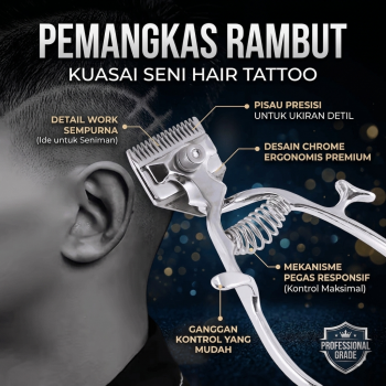 Jin Yuan Pemangkas Rambut Manual Portable Hair Clipper Hand Pusher - 221A