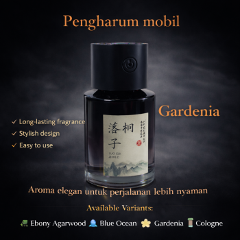 ELYSIAN Diffuser Pengharum Mobil Car Home Aromatherapy 3 Mode 140ml - CAS-02