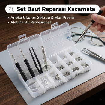 COLOUR MAX Set Baut Reparasi Kacamata Nose Pad Sunglasses Repair Screw - CM-400