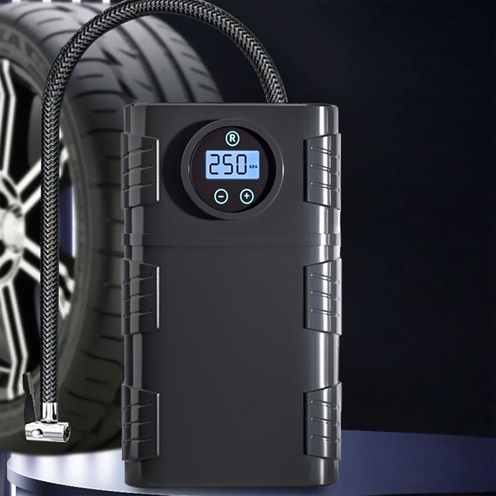 Fityle Pompa Ban Elektrik Portable Air Compressor 120W 3000mAh - EG316 Gambar produk Fityle Pompa Ban Elektrik Portable Air Compressor 120W 3000mAh - EG316 - Utama