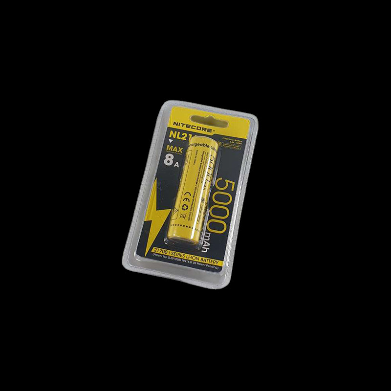 Gambar produk NITECORE Baterai Isi ulang 21700 Li-Ion Button Top 5000mAh 3.6V 1 PCS - NL2150i