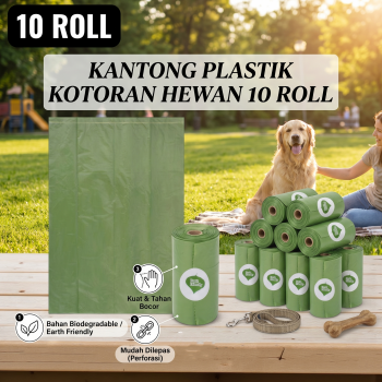 LITEKIPET Kantong Plastik Kotoran Anjing Biodegradable Dog Poop Bag - LT15