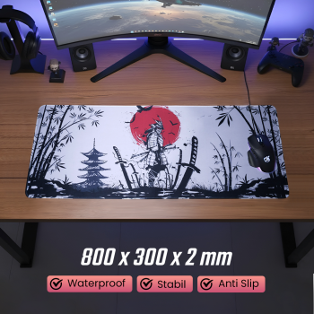 Maruige Mouse Pad Gaming Japanese Samurai Warrior Desk Mat - MR19