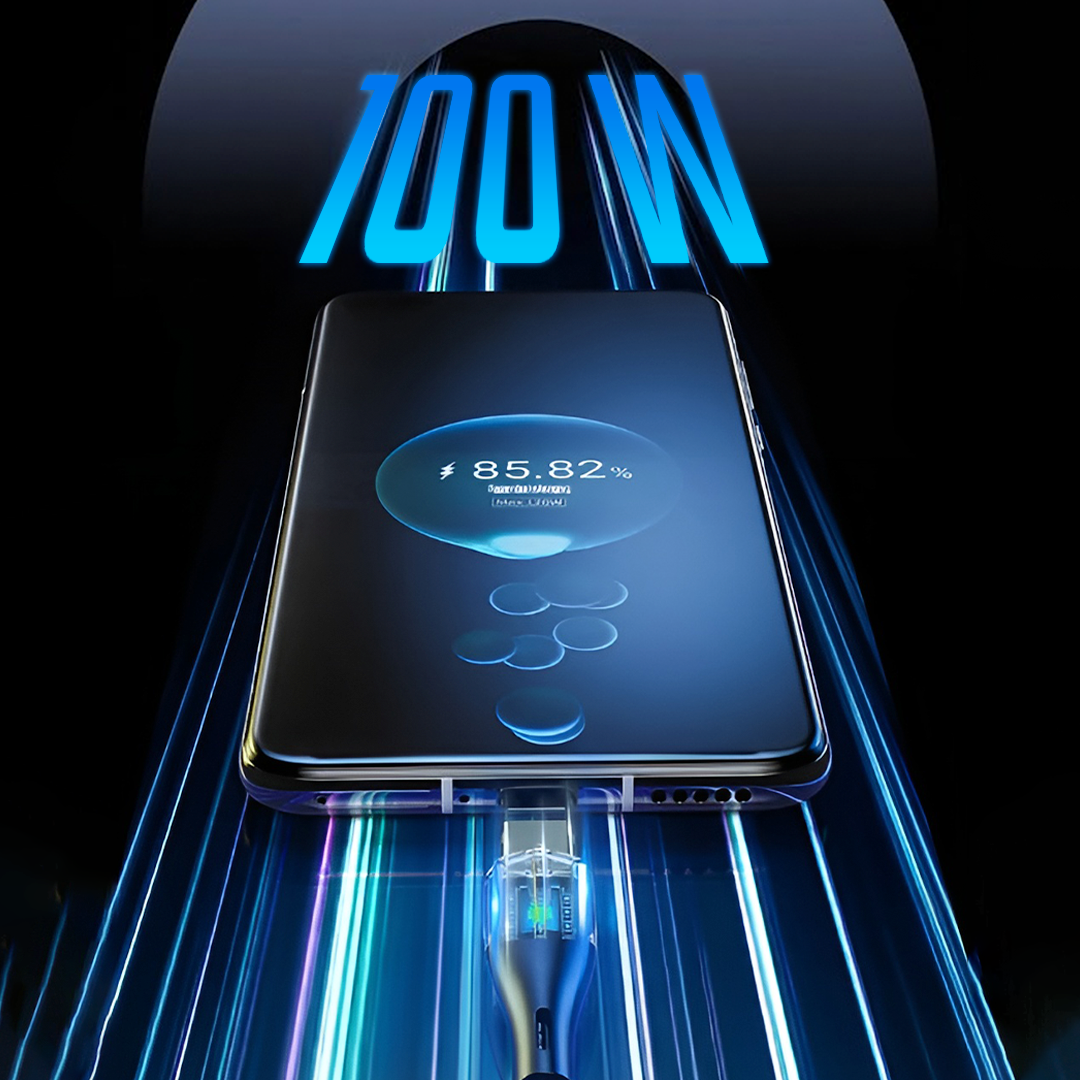 Gambar produk USJ Kabel Charger USB Type C Fast Charging Braided 100W 1.5M - 574