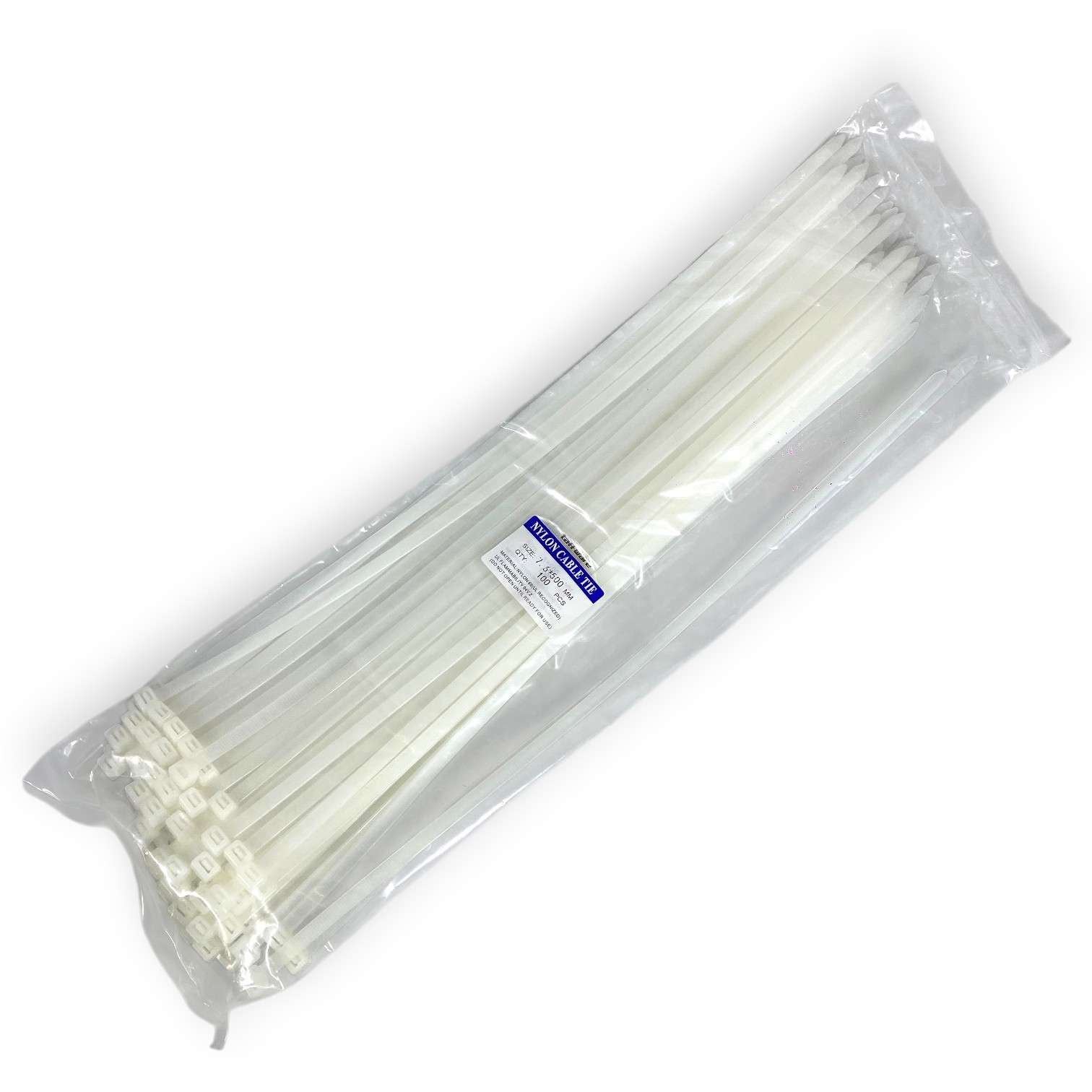 Taffware Kabel Ties Cable Nylon Multifunction 100 PCS 7.6x500mm - YQ835 Gambar produk Taffware Kabel Ties Cable Nylon Multifunction 100 PCS 7.6x500mm - YQ835 - Kemasan