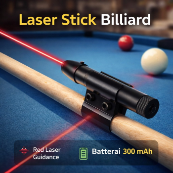 TaffLED Laser Stick Billiard Pool Snooker Sight Cue Pointer 300mAh - SN-300