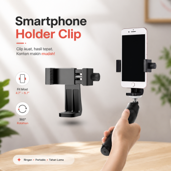 NEWCE Dudukan Smartphone Clip Rotate Bracket Holder Tripod Monopod - SJZ16