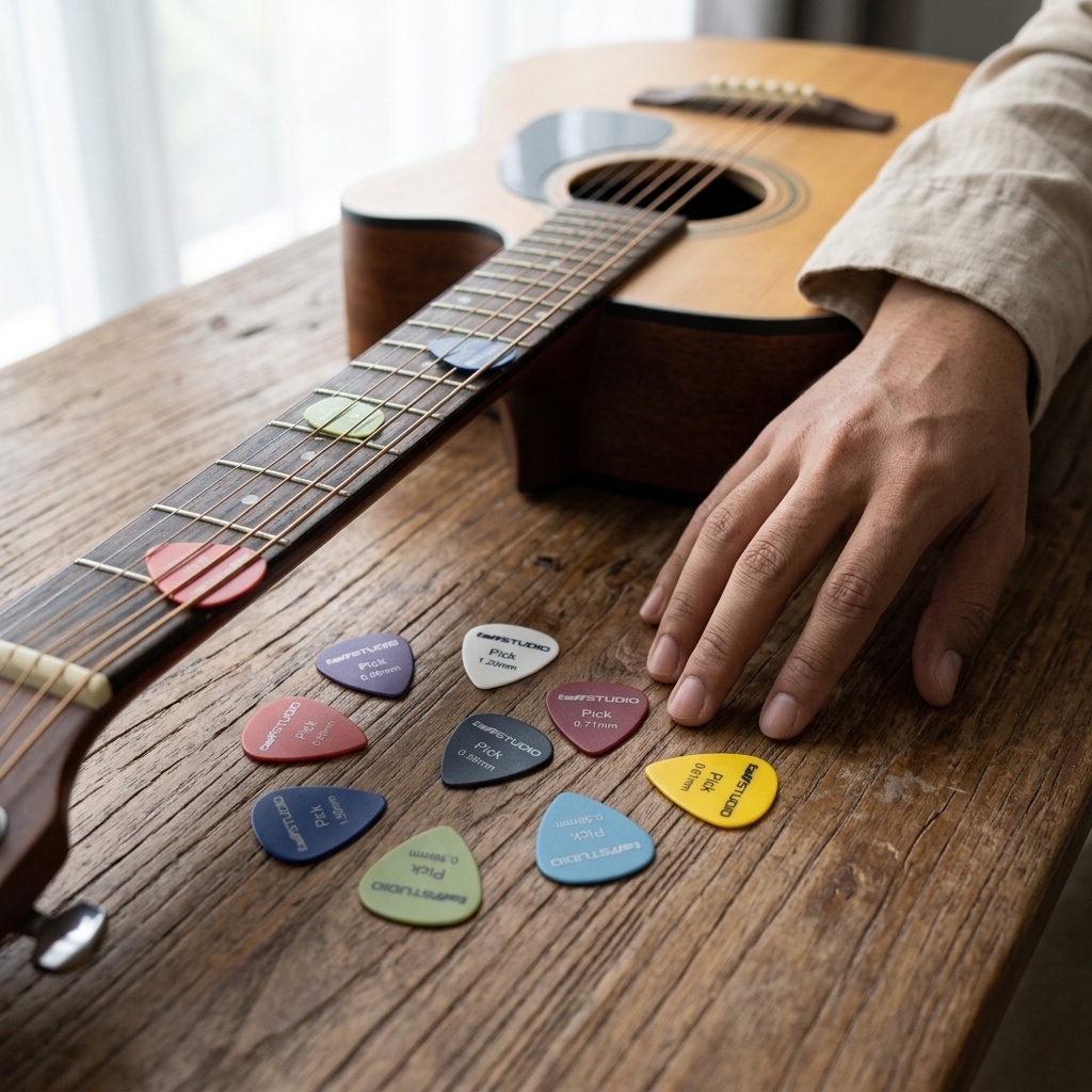 Gambar produk TaffSTUDIO Pick Gitar Akustik Electric Plectrum Assorted 50 PCS - A011A