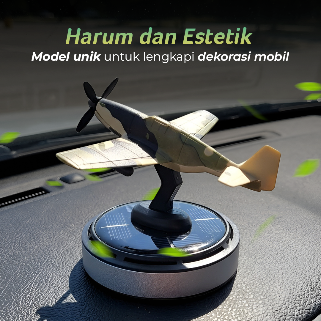 Tefanball Parfum Mobil Dashboard Pesawat Tenaga Surya Car Freshener - P51 Gambar produk Tefanball Parfum Mobil Dashboard Pesawat Tenaga Surya Car Freshener - P51