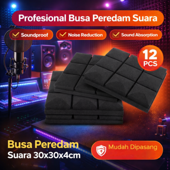 Fstop Busa Peredam Suara Mushroom Soundproof Foam 30x30x4cm 12 PCS - FZ020