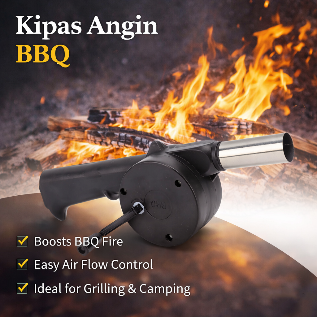 TDA Kipas Angin BBQ Manual Hand Air Blower - TD078 Gambar produk TDA Kipas Angin BBQ Manual Hand Air Blower - TD078