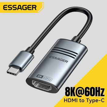 ESSAGER Kabel Adapter HDMI to Type C 8K@60Hz 120mm - ES-OTG23
