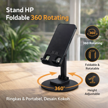 LinQi Stand HP Foldable 360 Rotating Portable Phone Holder - LQ03