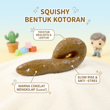 Squishy Anti Stress Ball Bentuk Kotoran Realistic