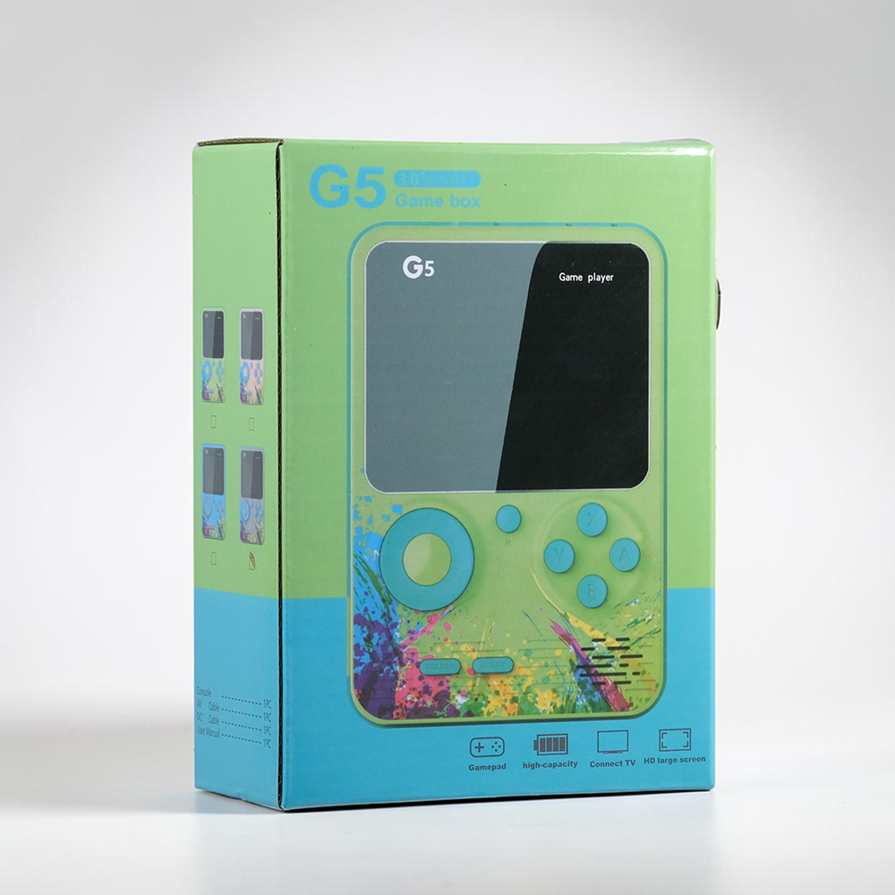 GGS Retro Portable Handheld Console 500 Game 2.4 Inch 128MB RAM - G5 Gambar produk GGS Retro Portable Handheld Console 500 Game 2.4 Inch 128MB RAM - G5 - Kemasan