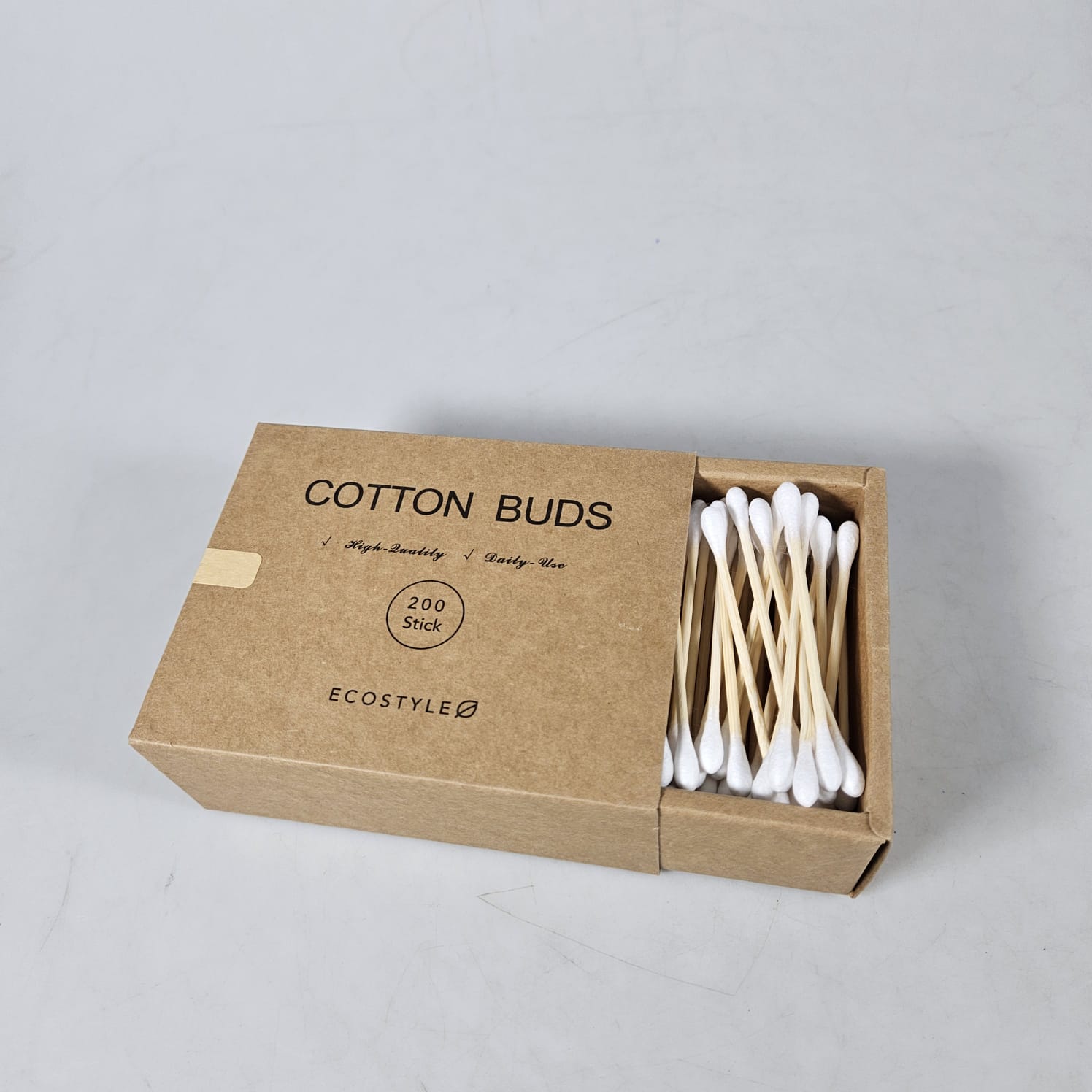 Biode Cotton Buds Bambu Pembersih Telinga Korek Kuping 200 PCS - BD277 Gambar produk Biode Cotton Buds Bambu Pembersih Telinga Korek Kuping 200 PCS - BD277 - 1