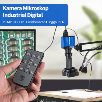 Gambar produk Taffware Kamera Mikroskop Industrial Digital 51MP 1080P 150X LED USB - MIC-213