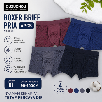 OUZUOHOU Celana Dalam Boxer Brief Pria 4PCS - MU0030