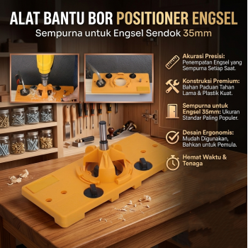 XCAN Alat Bantu Bor Hinge Jig Drill Guide Woodworking Positioner 35mm - WX013