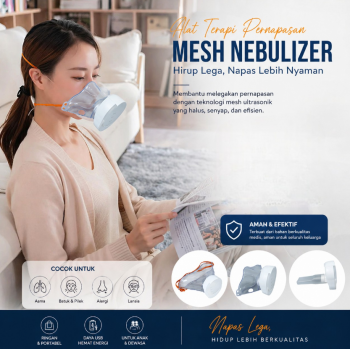 Gambar produk YKR Alat Terapi Pernapasan Mesh Nebulizer Inhaler Atomizer - YK-N5BA