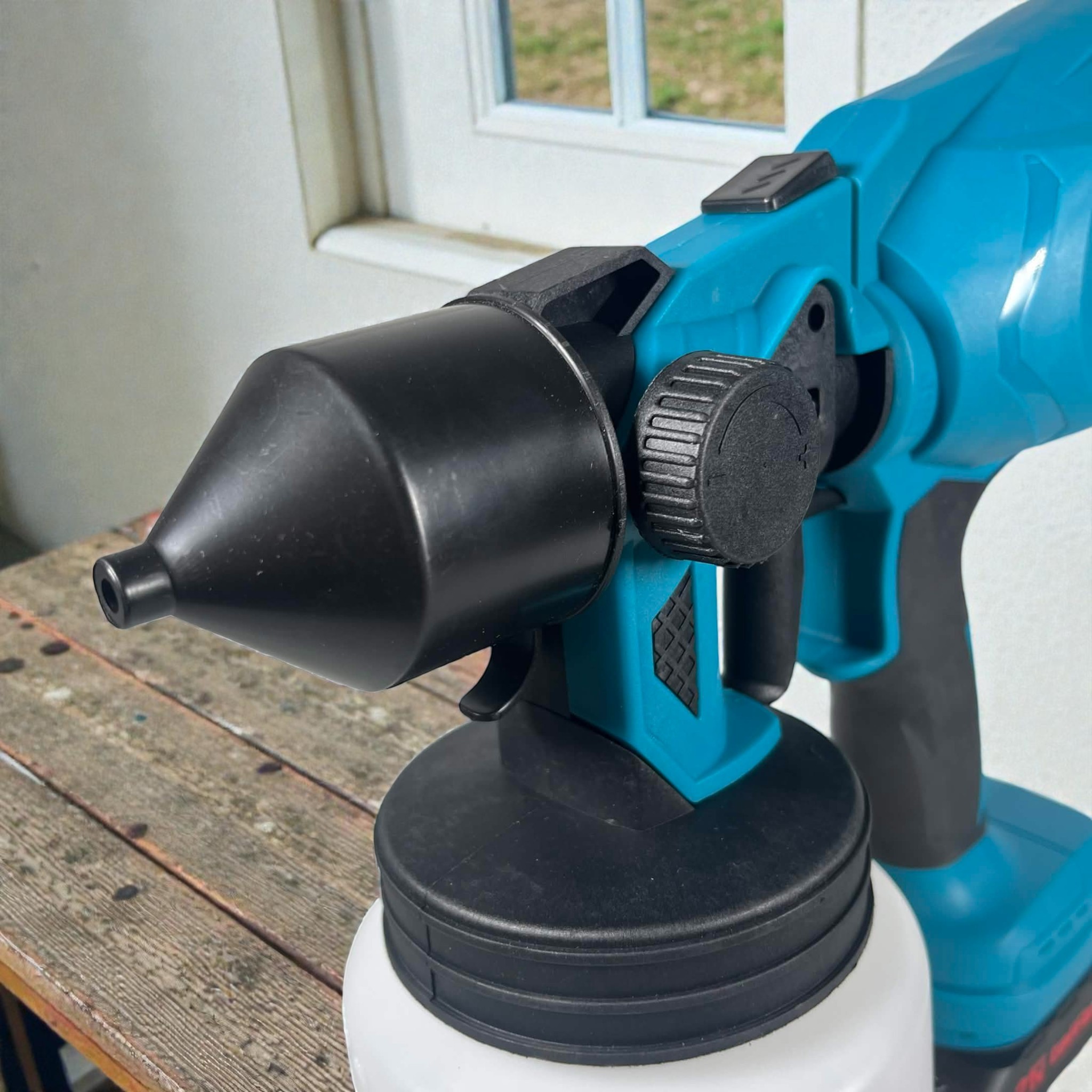 Taffware Pistol Semprot Cat Dinding Spray Gun Elektrik 800ml 1500mAh - TM01 Gambar produk Taffware Pistol Semprot Cat Dinding Spray Gun Elektrik 800ml 1500mAh - TM01