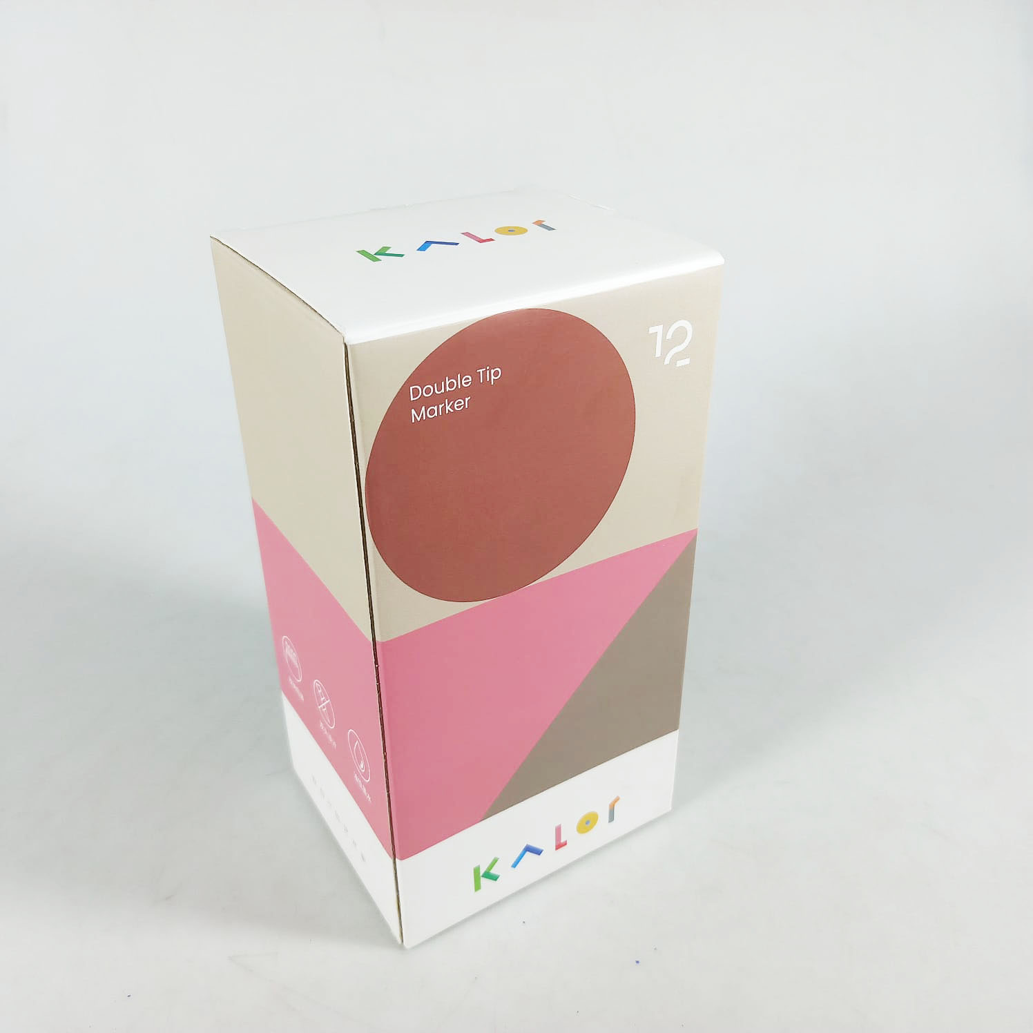 Gambar produk Kaco KALOR Spidol Warna Olied Based Marker 12 Colors Ivory Tower - MP2009-01