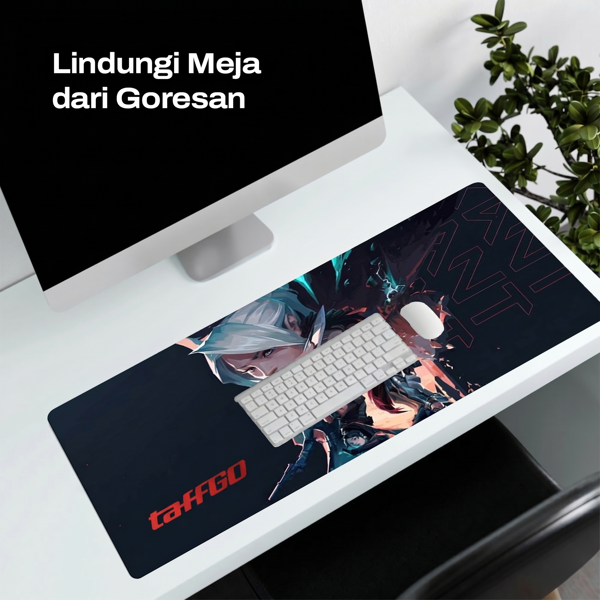 TaffGO Mouse Pad Gaming XL Valorant Desk Mat 800x300x2mm - RO61 Gambar produk TaffGO Mouse Pad Gaming XL Valorant Desk Mat 800x300x2mm - RO61 - 1