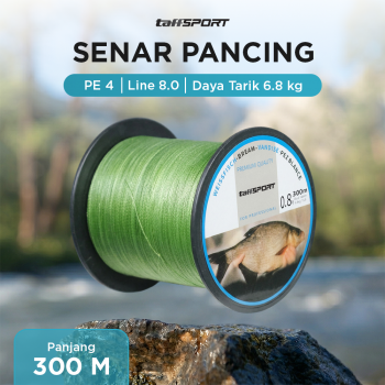 TaffSPORT Senar Tali Pancing 4 Braided Fishing Line Strong PE 300M - DM3