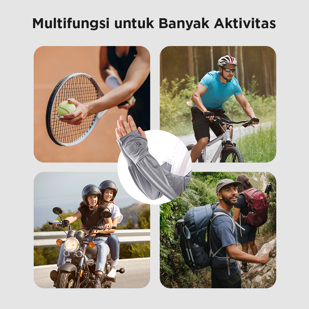 BOYM Manset Sarung Pelindung Tangan Lengan Sleeves UV Protection - GB184 Gambar produk BOYM Manset Sarung Pelindung Tangan Lengan Sleeves UV Protection - GB184 - 4