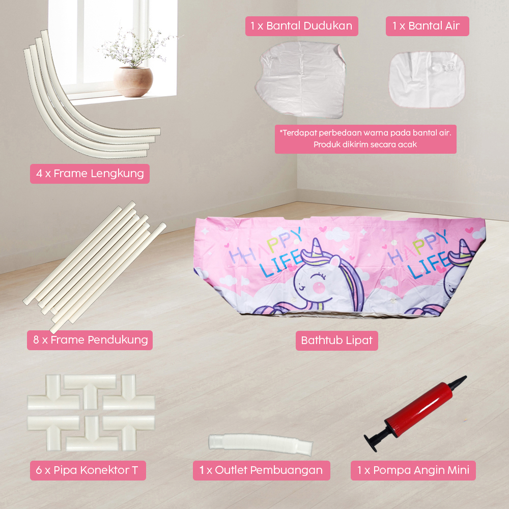 BATHE PROJECT SPA Bathtub Lipat Portable Folding Bath 110x60x50cm - 18403 Gambar produk BATHE PROJECT SPA Bathtub Lipat Portable Folding Bath 110x60x50cm - 18403 - 6