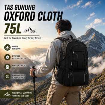 Mochila Tas Gunung Carrier Bag Travel Backpack Waterproof Outdoor 75L - SIG30D