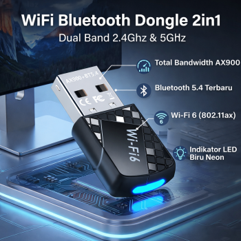 Drago Adapter WiFi Bluetooth Dongle Transmitter Receiver Dual Band - DG-65