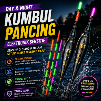 Gambar produk TaffSPORT Kumbul Pelampung Pancing LED Luminous Fishing Float 1 PCS - DS-10