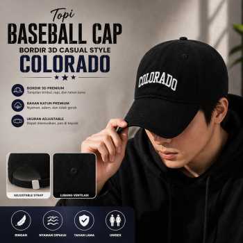 GSC Topi Baseball Cap Bordir 3D Casual Style Colorado - HL3