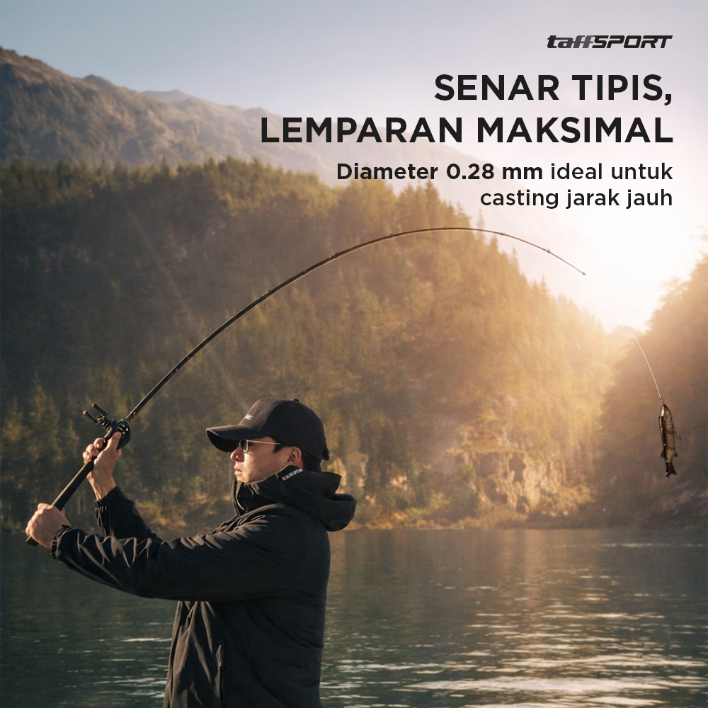 TaffSPORT Senar Pancing PE 8 Braided Strand Fishing Line 100M 3.0 - X8 Gambar produk TaffSPORT Senar Pancing PE 8 Braided Strand Fishing Line 100M 3.0 - X8 - 2