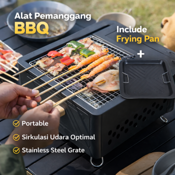 WOODPACK Alat Pemanggang Arang BBQ Outdoor Grill Stove Portable - sk201