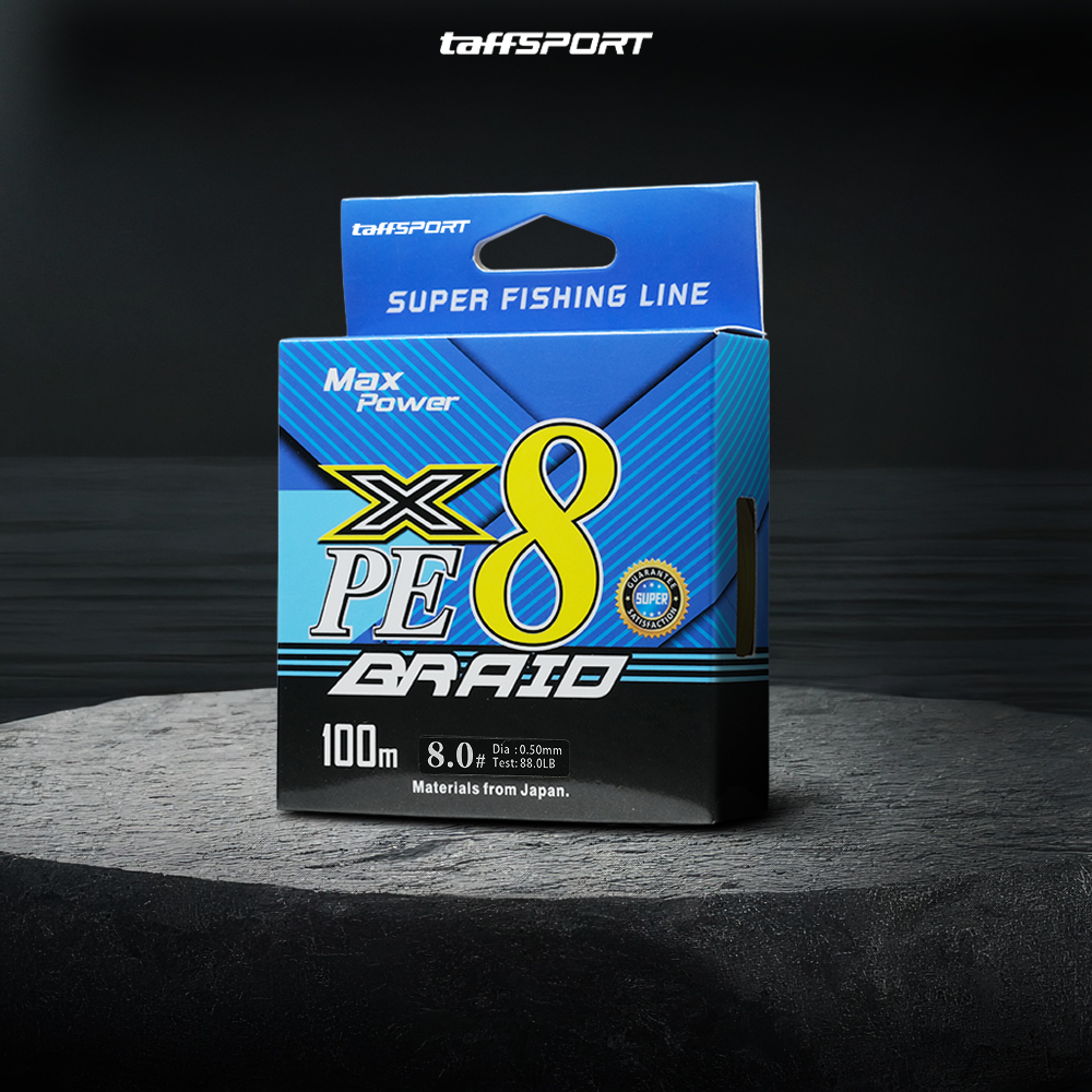 TaffSPORT Senar Pancing PE 8 Braided Strand Fishing Line 100M 8.0 - X8 Gambar produk TaffSPORT Senar Pancing PE 8 Braided Strand Fishing Line 100M 8.0 - X8 - Kemasan