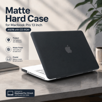 Gambar produk Matte Hard Case Pelindung Gores Macbook Pro 13 Inch A1278 with CD-ROM - MBMS