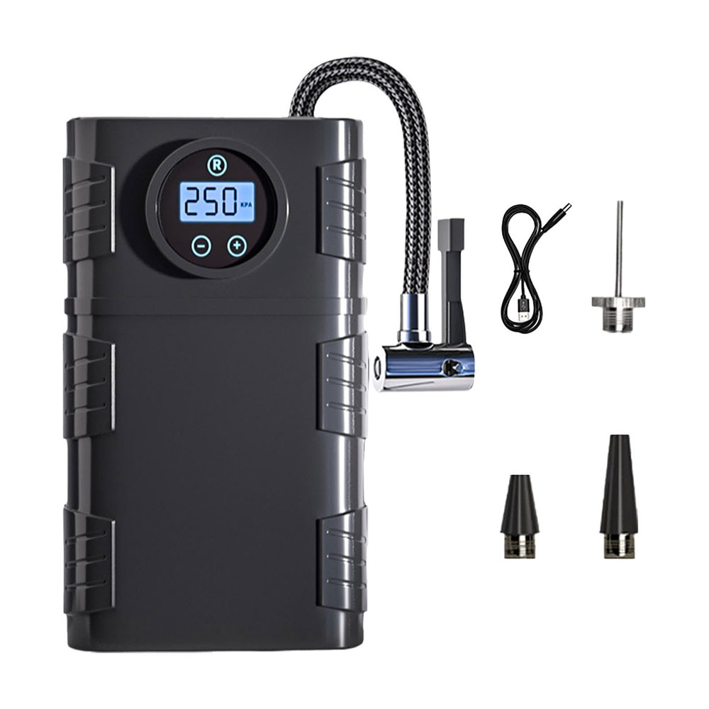 Fityle Pompa Ban Elektrik Portable Air Compressor 120W 3000mAh - EG316 Gambar produk Fityle Pompa Ban Elektrik Portable Air Compressor 120W 3000mAh - EG316 - Kemasan