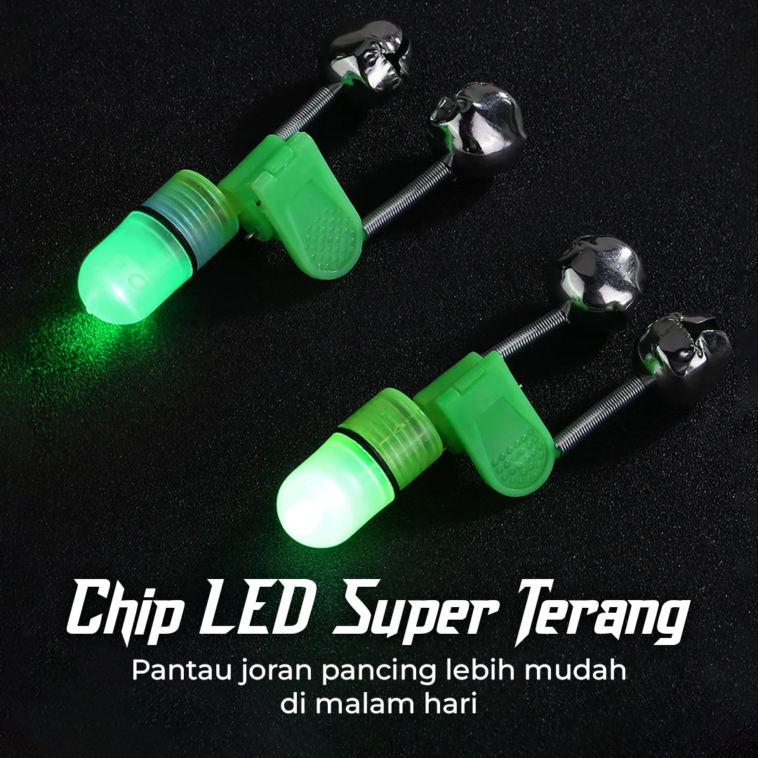 LUMOIS Lampu Pancing Joran LED Lonceng Luminous Waterproof - LM-10 Gambar produk LUMOIS Lampu Pancing Joran LED Lonceng Luminous Waterproof - LM-10 - 1