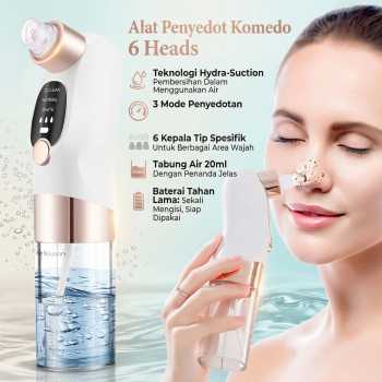 Agdoad Alat Penyedot Komedo Elektrik Facial Pore Vacuum 6 Heads - AD086