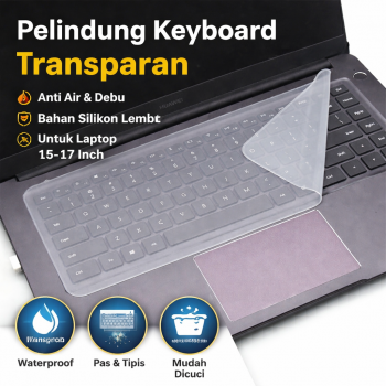 Gambar produk Erilles Silicone Keyboard Cover for Macbook and Windows Laptop 15-17 Inch - H5