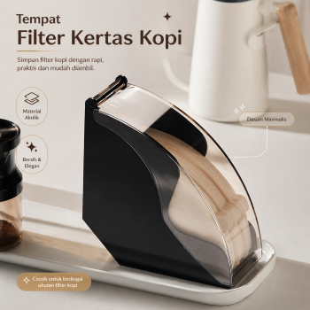 One Two Cups Tempat Filter Kertas Kopi Paper Coffee Holder Acrylic - ZJ020