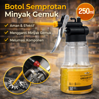 Gambar produk OTOHEROES Botol Minyak Gemuk Semprotan Grease Gun 250ml - Q001