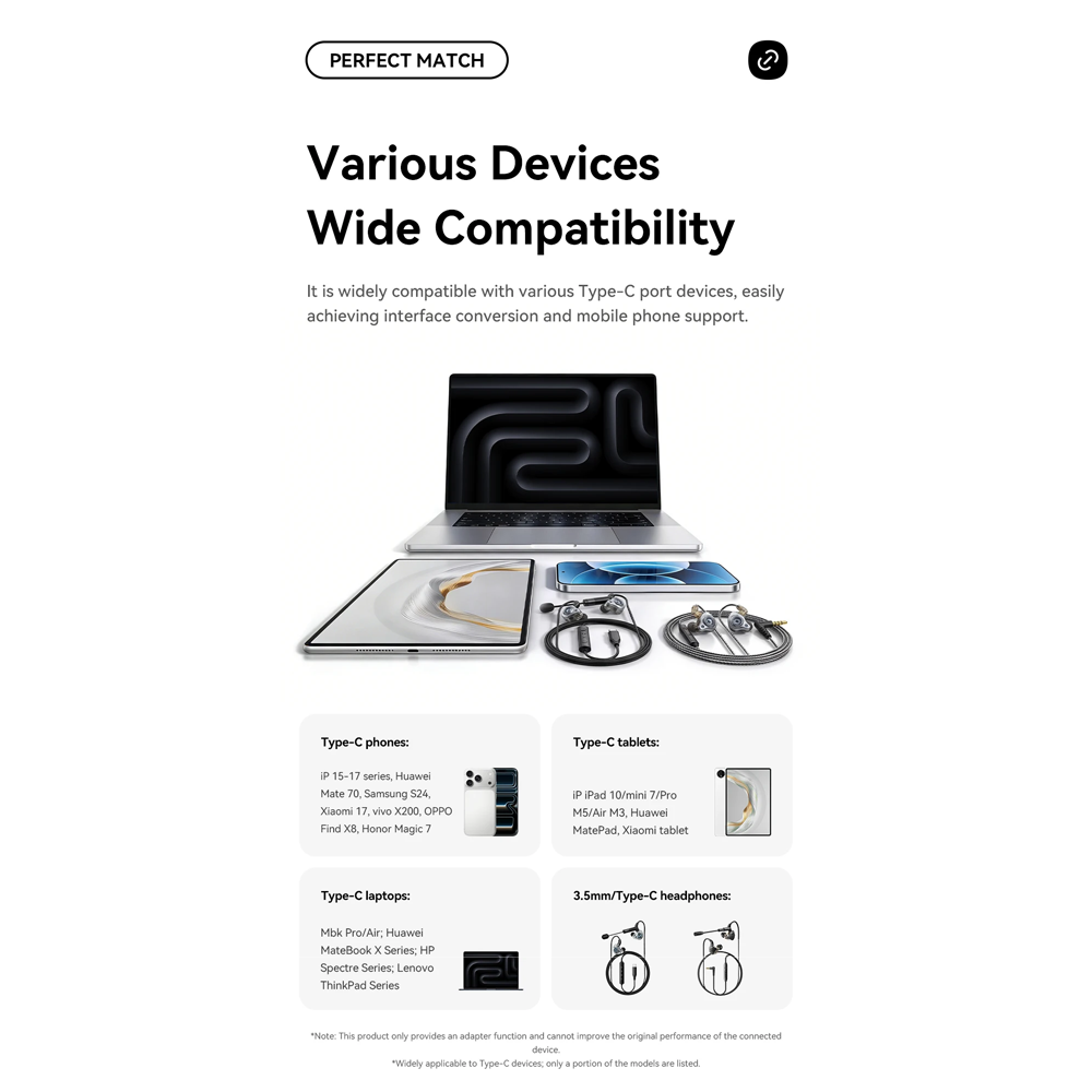 Gambar produk ESSAGER Adaptor Converter Audio OTG Type C to Type C 3.5 mm 2in1 60W - ES-OTG38