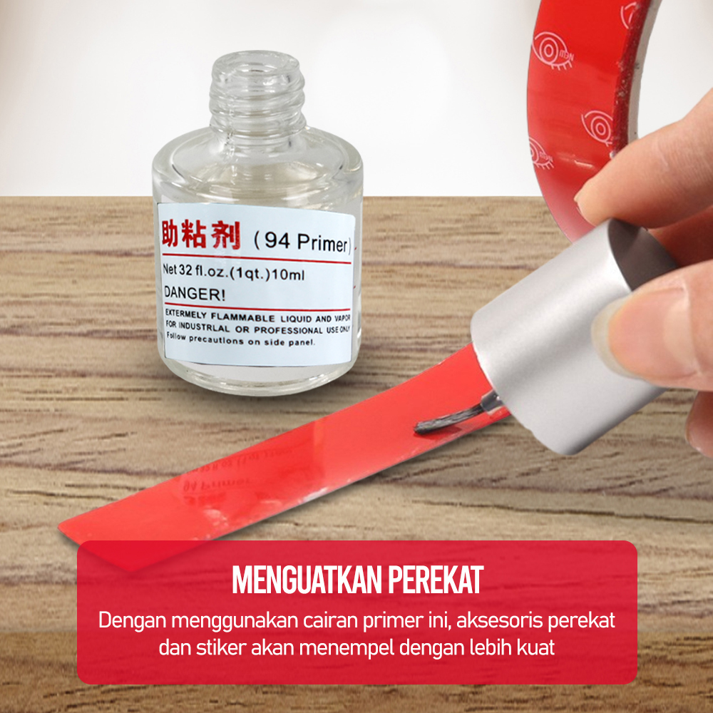 Taffware Cairan Primer Perkuat Lem Adhesive Aid Glue 10ml - G94 Gambar produk Taffware Cairan Primer Perkuat Lem Adhesive Aid Glue 10ml - G94