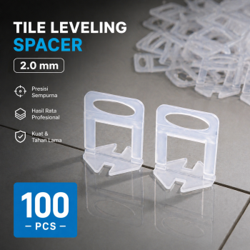 Taffware Alat Perata Pasang Keramik Tile Leveling Spacer Clip 100 PCS - Y0150