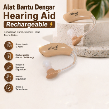 TaffOmicron Alat Bantu Dengar Hearing Aid Adjustable Rechargeable - X-08