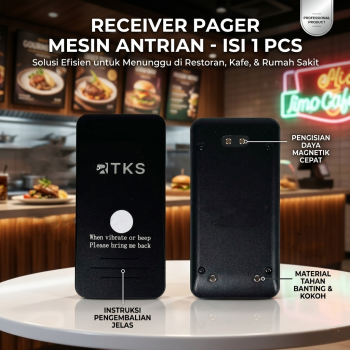 RTKS Wireless Calling System Receiver Pager Mesin Antrian 1 PCS - CTP301